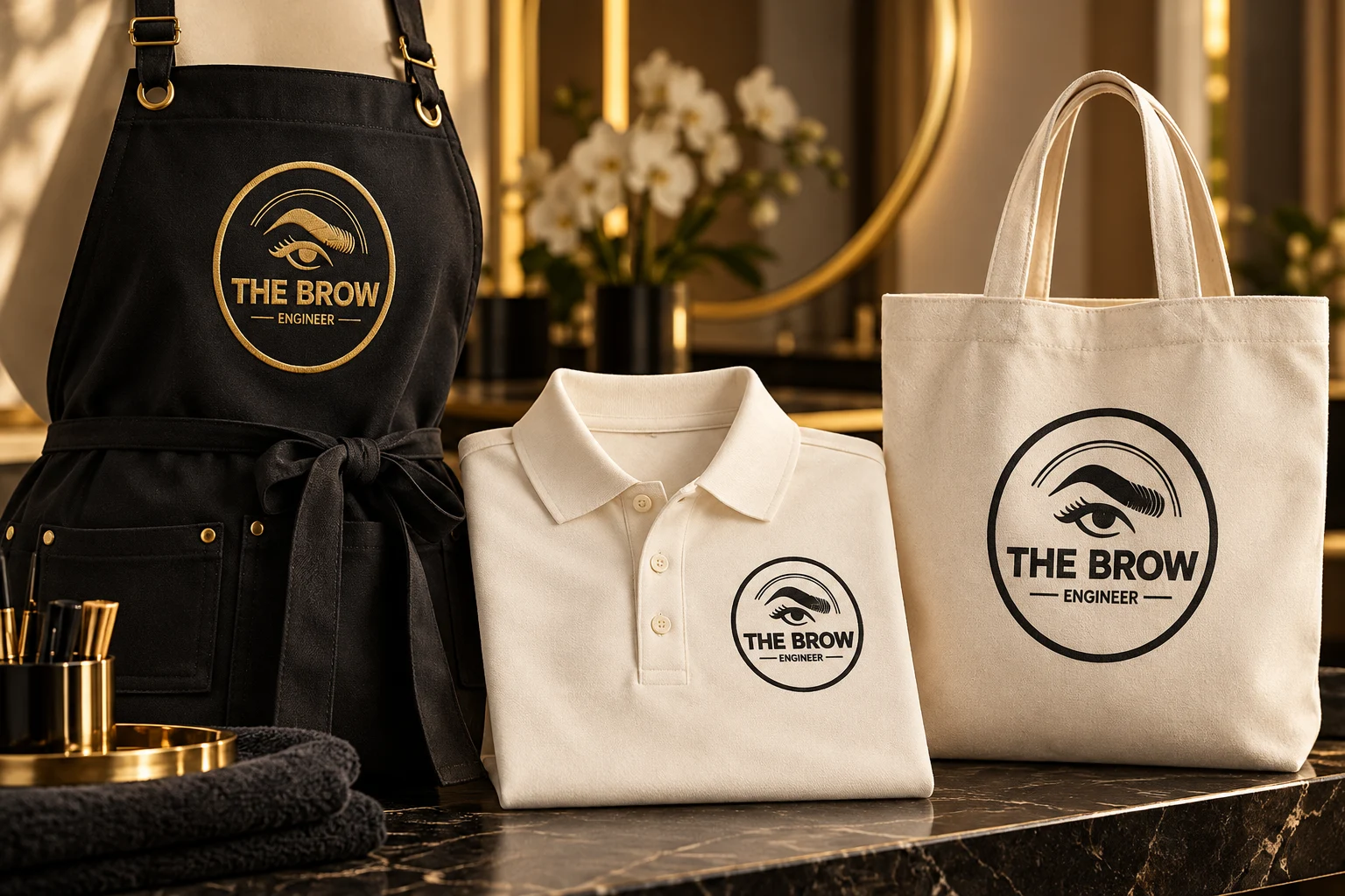 The Brow Engineer branded apparel concept