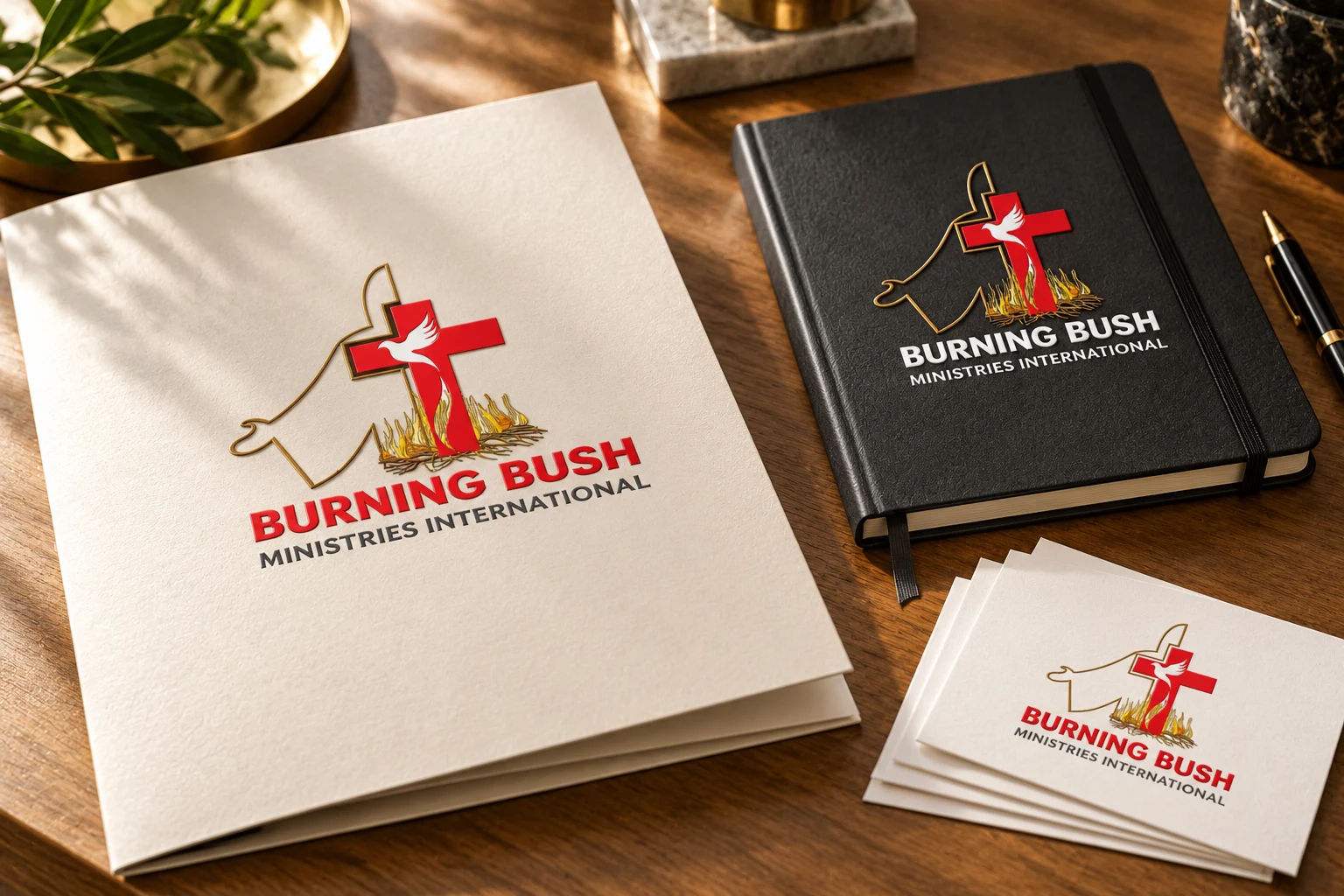 Burning Bush Ministries International ministry stationery