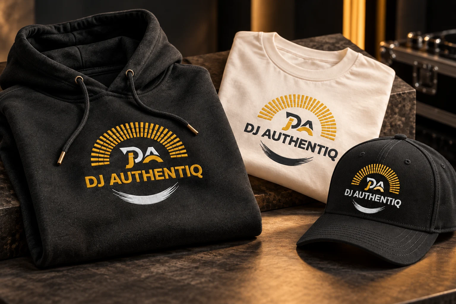 DJ Authentiq branded apparel concept