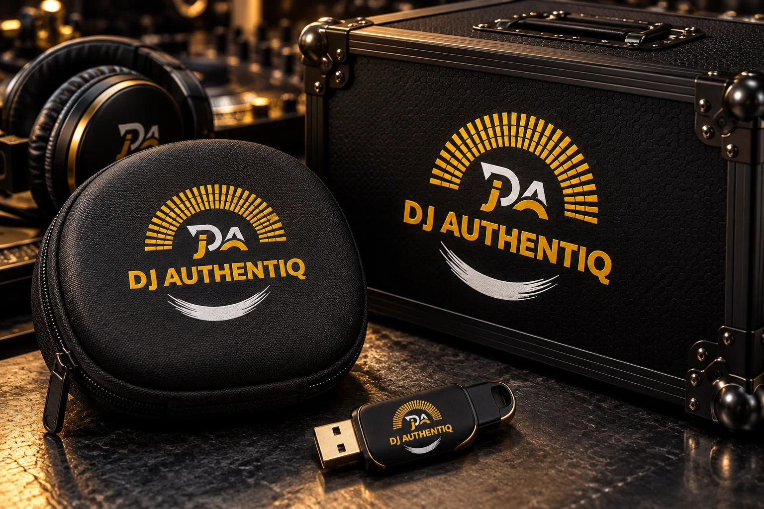 DJ Authentiq brand applications concept