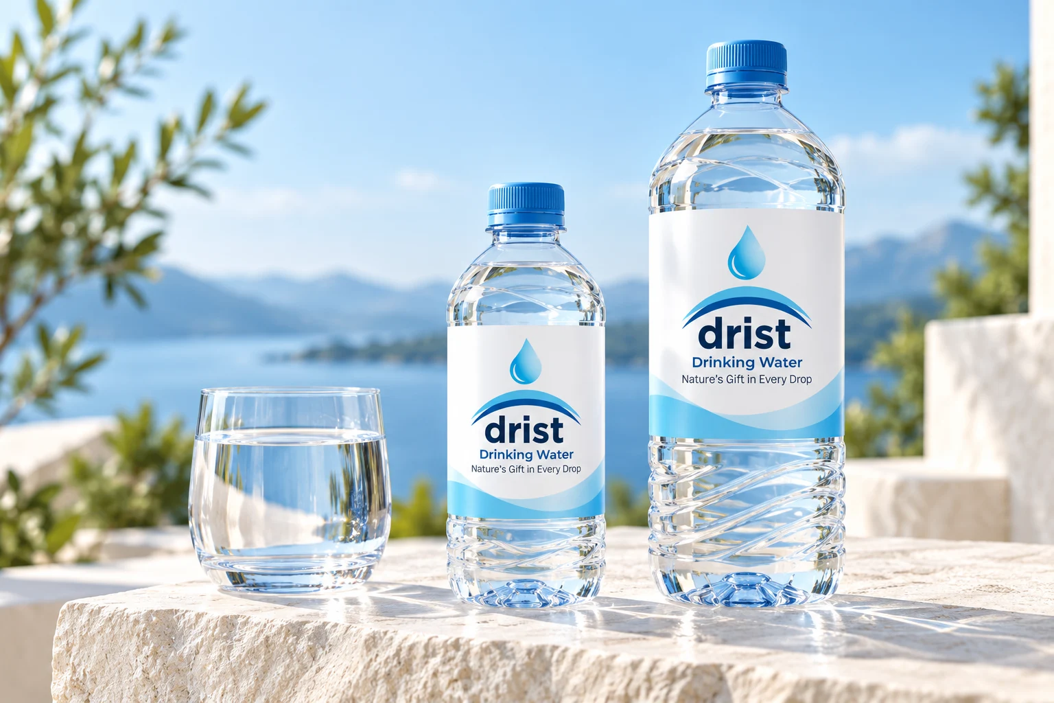 Drist water Company brand identity design concept by Mocky Digital