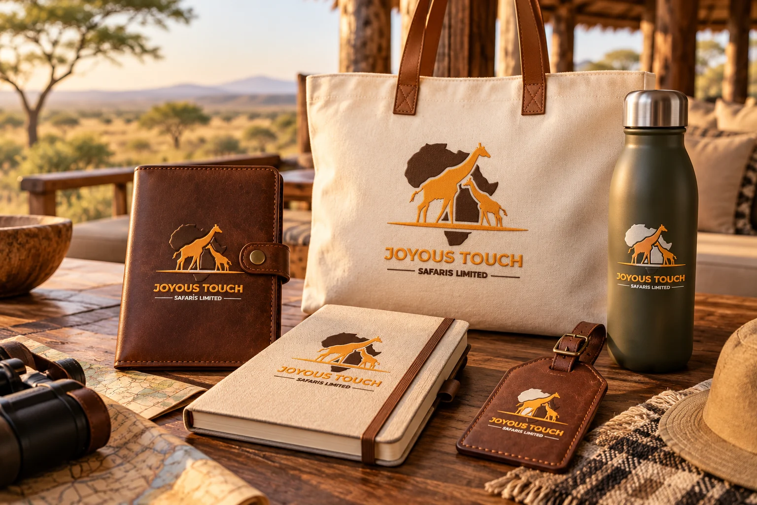Joyous Touch Safaris travel welcome kit