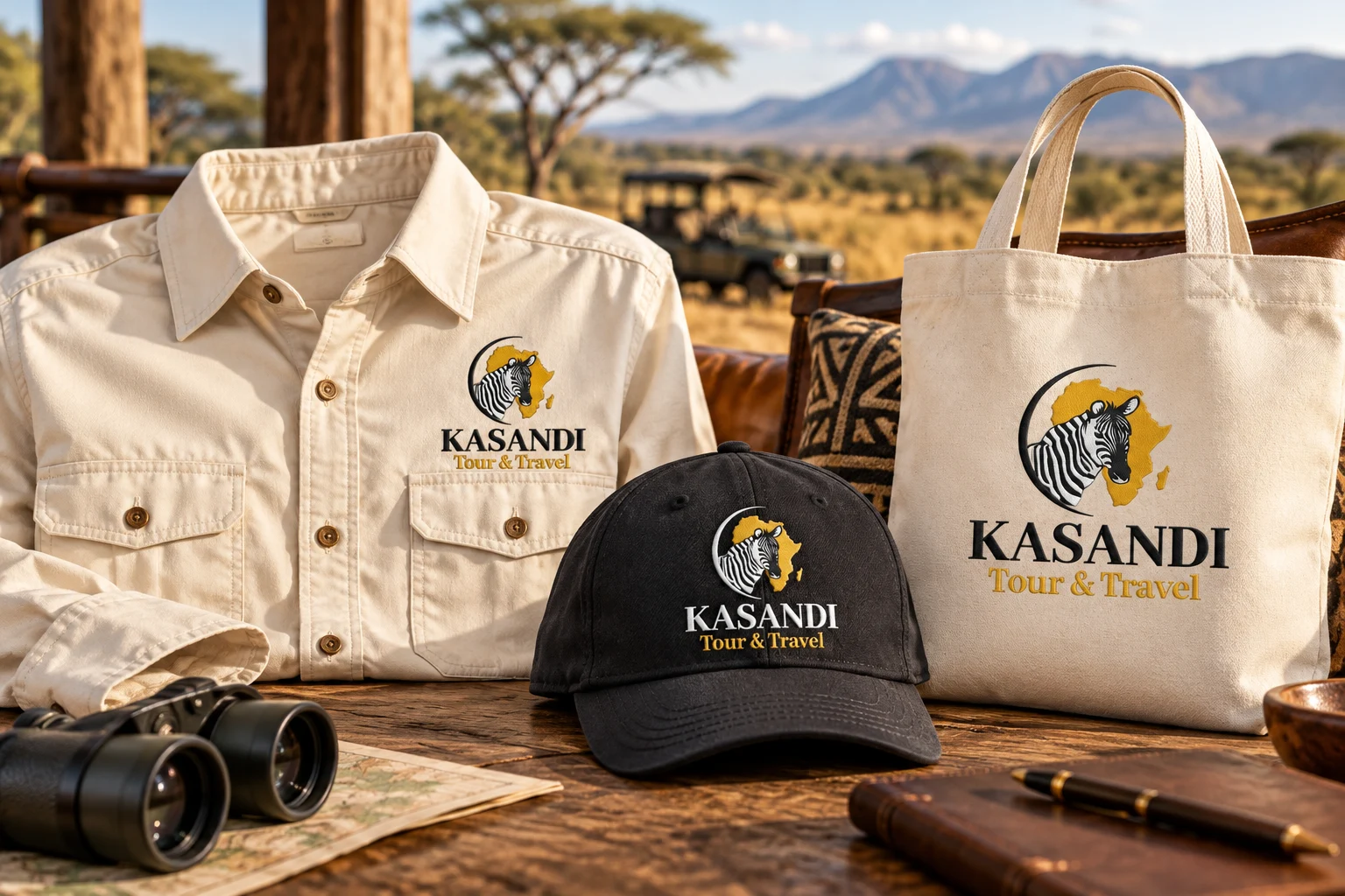 Kasandi Tour & Travel branded apparel