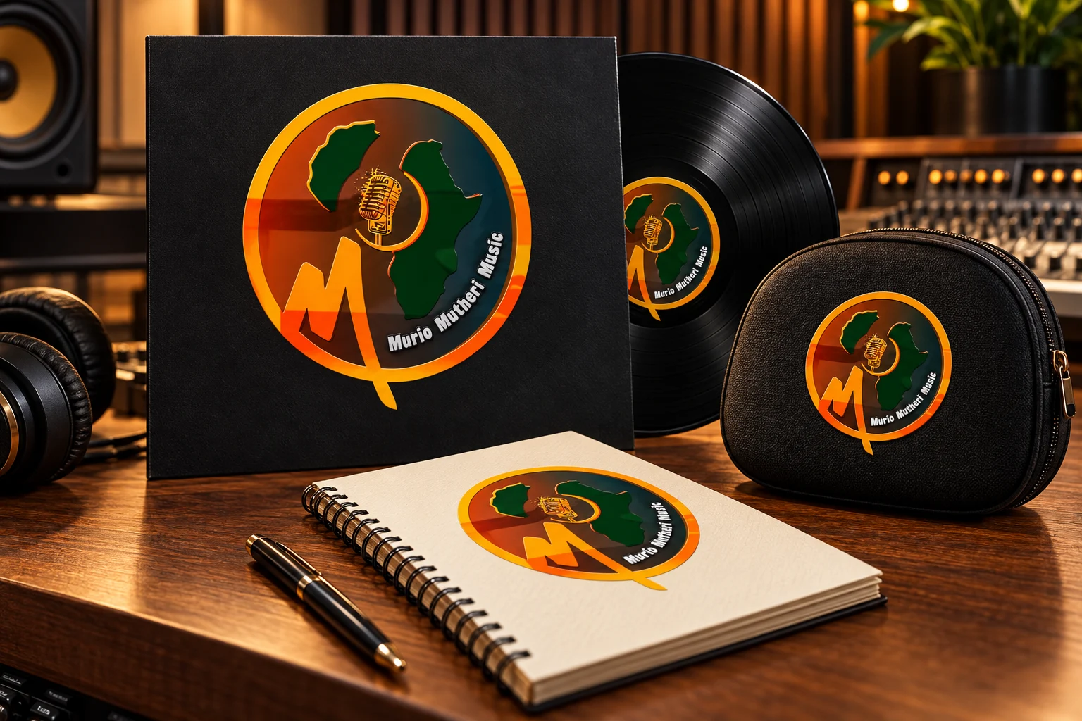Murio Mutheri Music music packaging and stationery concept