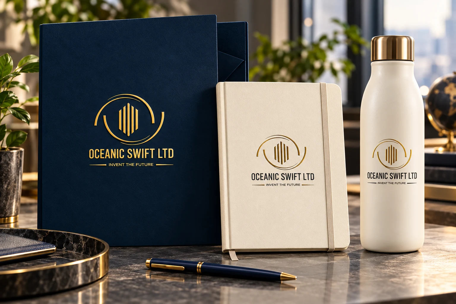 Oceanic Swift brand applications concept