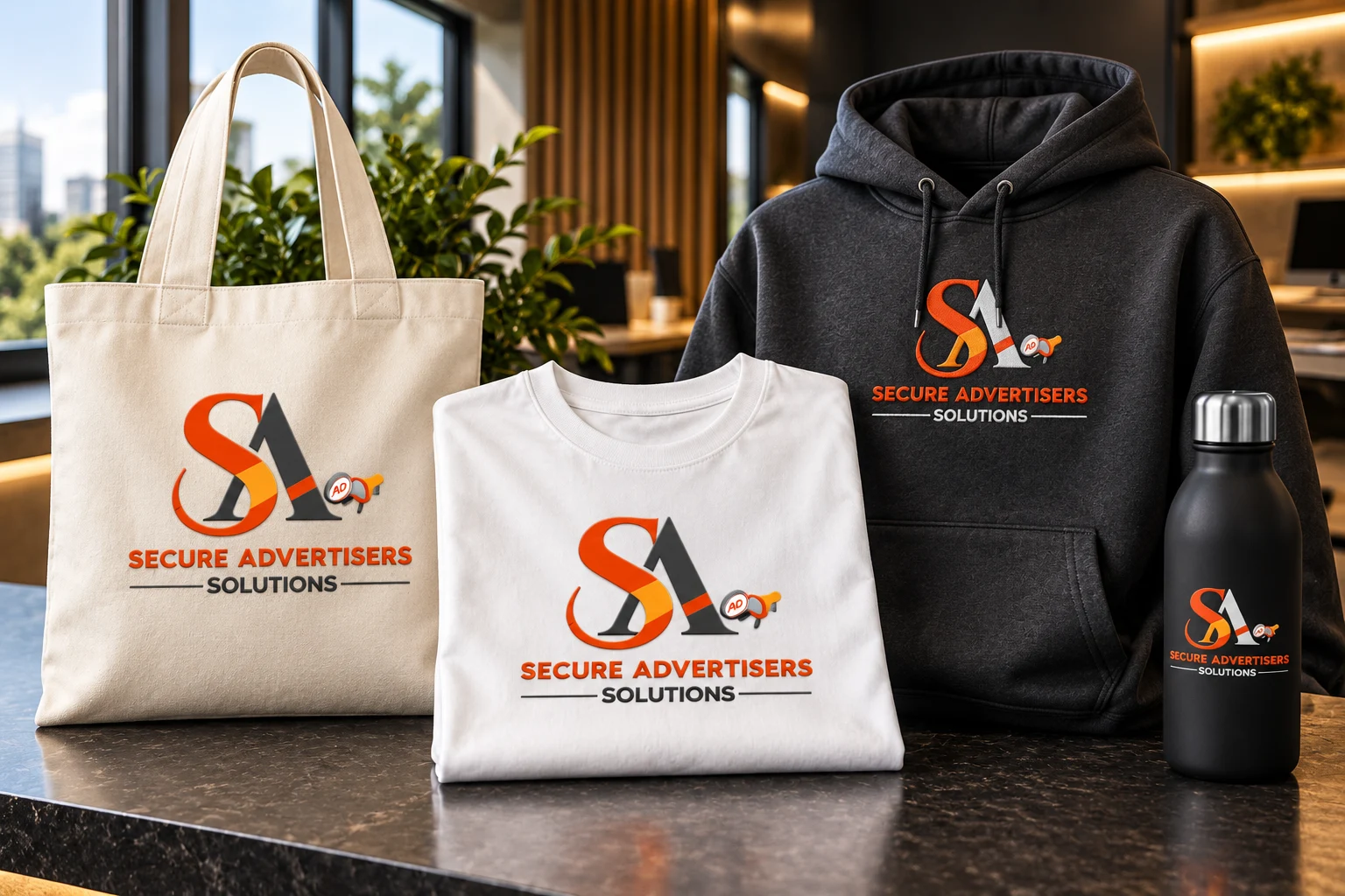 Secure Advertisers Solutions creative team apparel