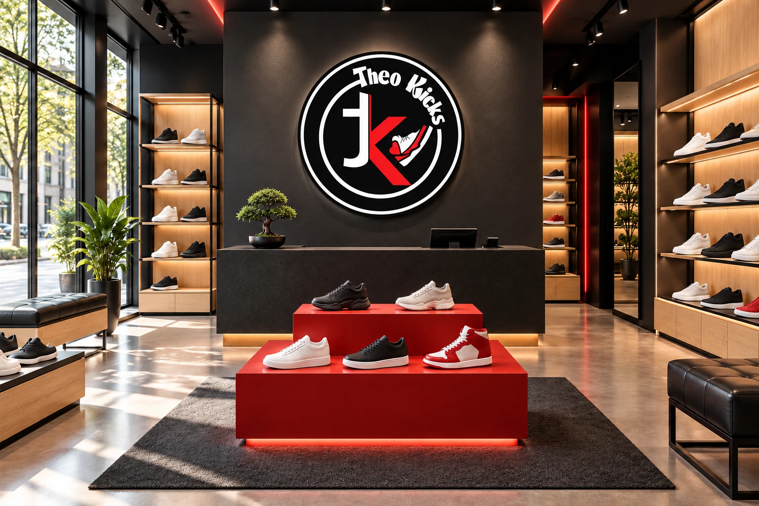 Theo Kicks brand identity design concept by Mocky Digital