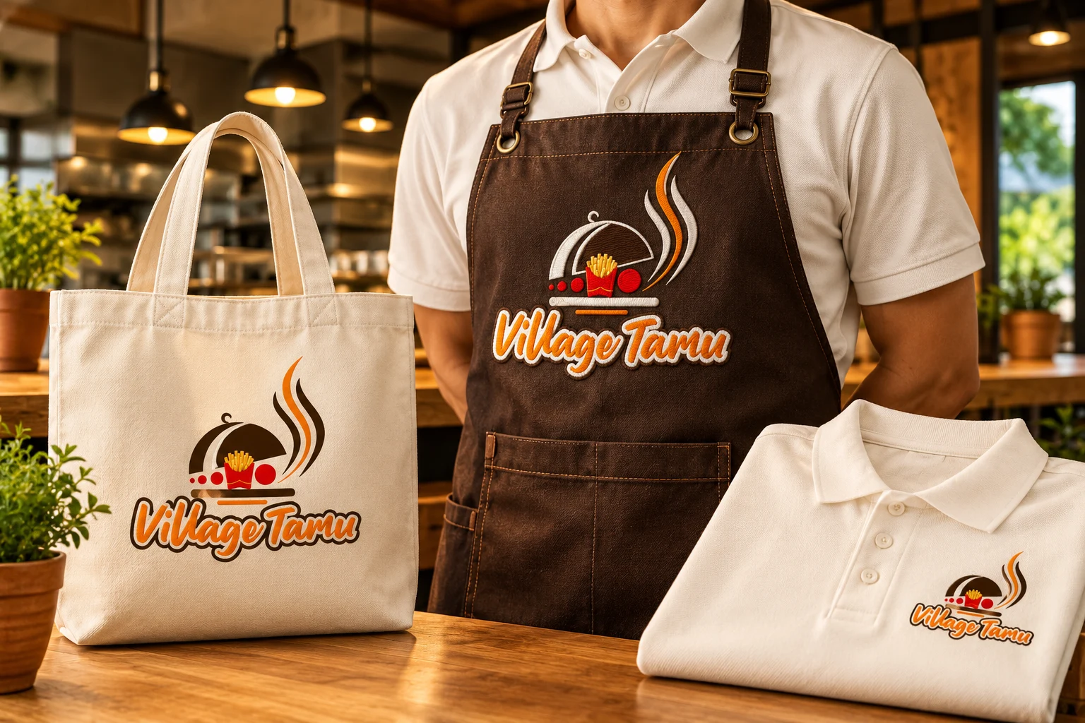 Village Tamu restaurant apparel