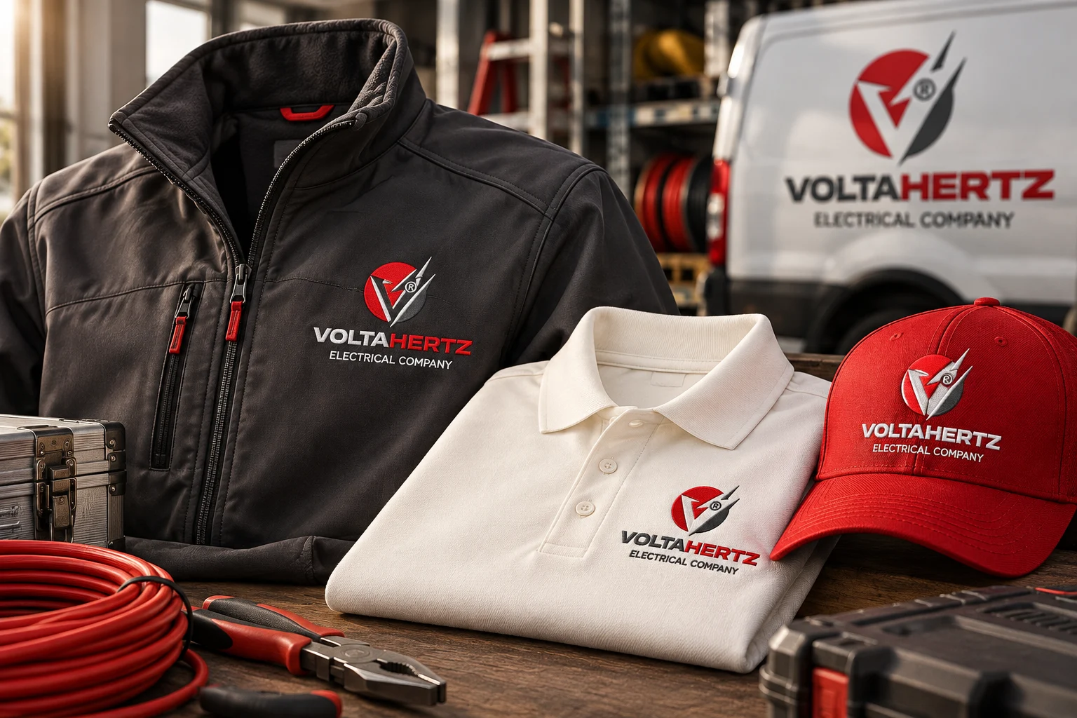 VoltaHertz branded apparel concept