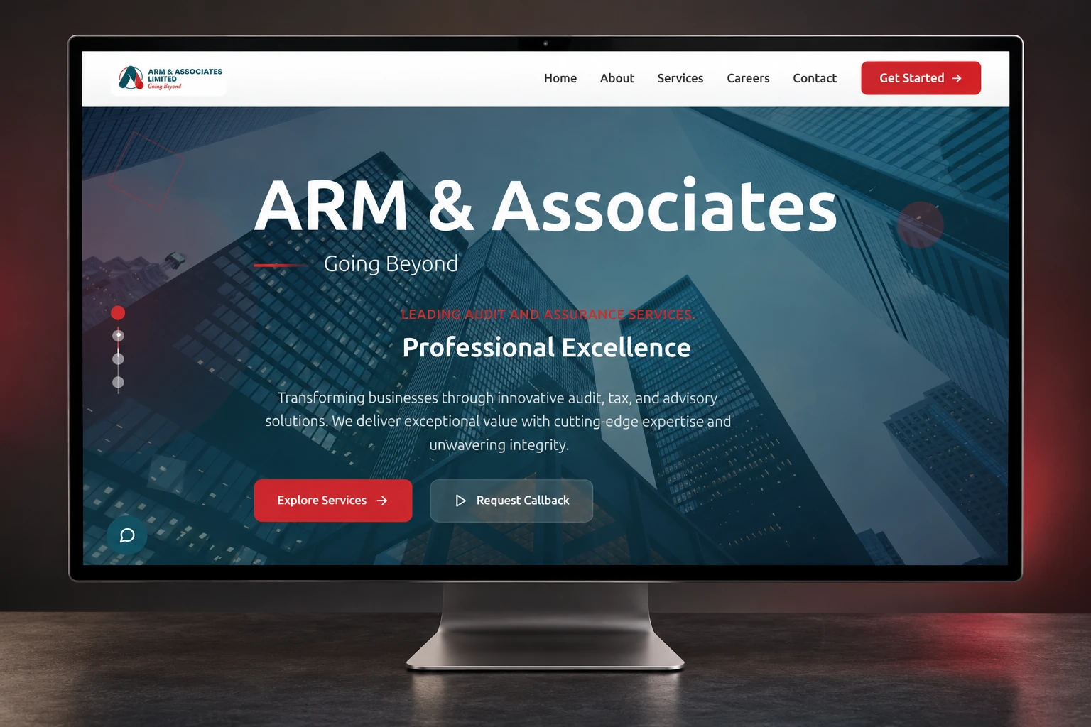 ARM & Associates Limited website project by Mocky Digital
