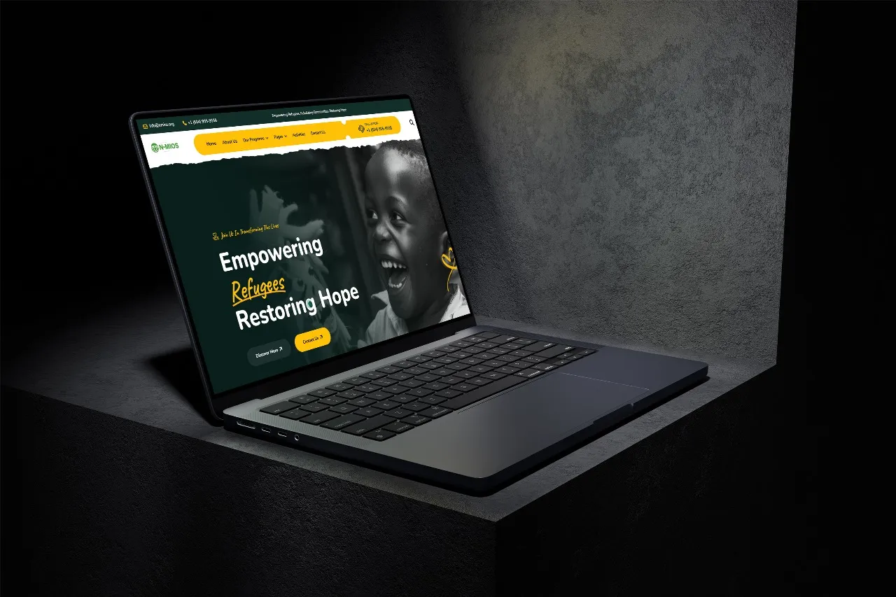 Nuer Makuei International Organization Society website project by Mocky Digital